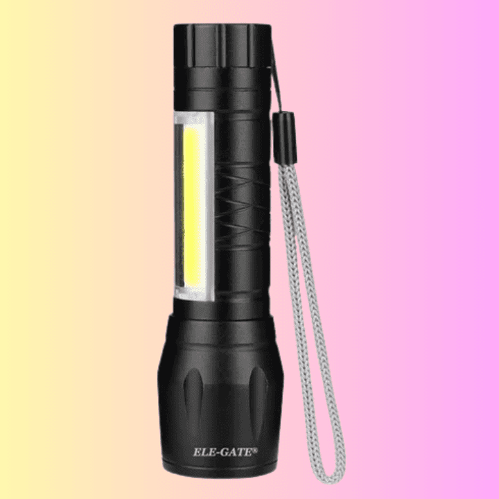 Lampara De Leds Ultrabrillantes 2000 Lumens Recargable Color de la linterna Negro Color de la luz Blanco frío