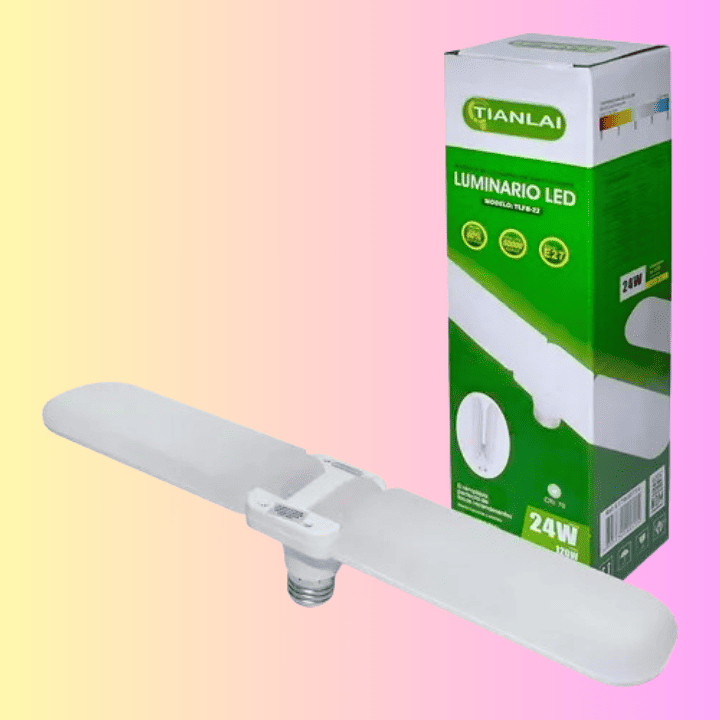 Foco Led 2 Aspas Tipo Ventilador 24w E27w30t04 - T2263 *