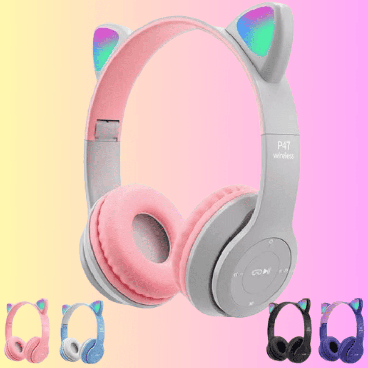 Audífonos gamer inalámbricos Time4buy P47 con luz LED